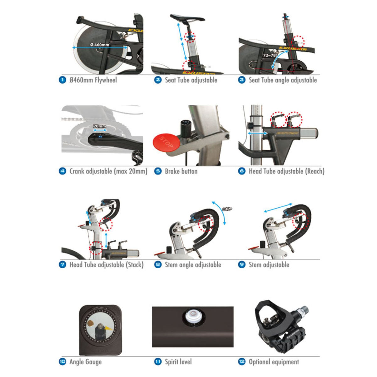EXUSTAR - Bike Fit Machine 200